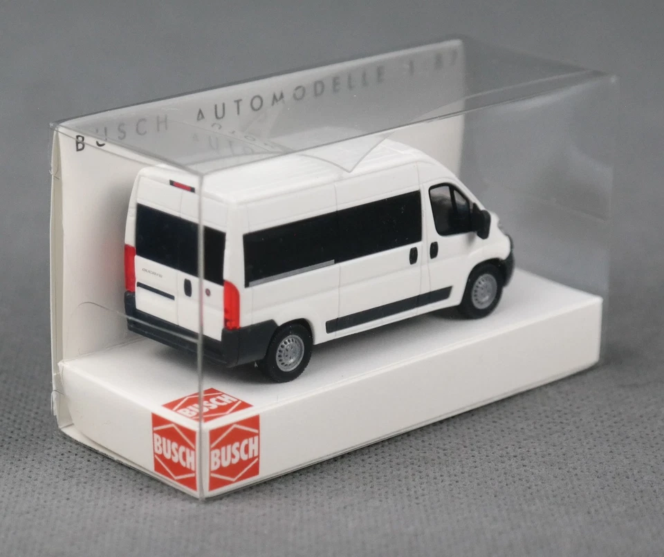 BUSCH 54650 H0,1:87 Fiat Ducato, Bus, Weiß FORMNEUHEIT 2025! - Bild 4 von 4