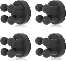 4 pcs Silicone Toothbrush Holder Multi-Function Hook Waterproof self Adhesive