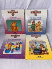 Vintage Teddy Ruxpin Books Lot 4 Worlds of Wonder 1980s