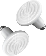 150W 2 Pack Ceramic Heat Emitter, Non-Light Emitting Heat Lamp for Amphibian Pet