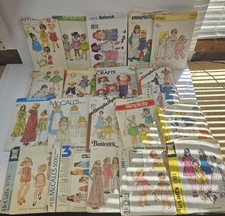 VTG Sewing Patterns Lot of 19 Butterick Kid  Craft