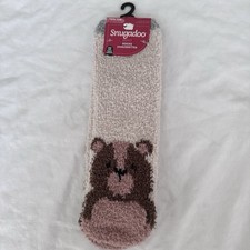 Snugadoo Super Soft Fuzzy Socks NEW - One Size - Bear Design