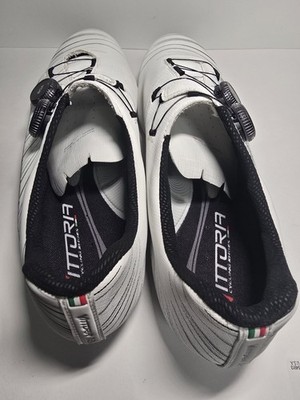 Vittoria Revolve Road Cycling Shoes - Silk White/Grey (FCT Carbon