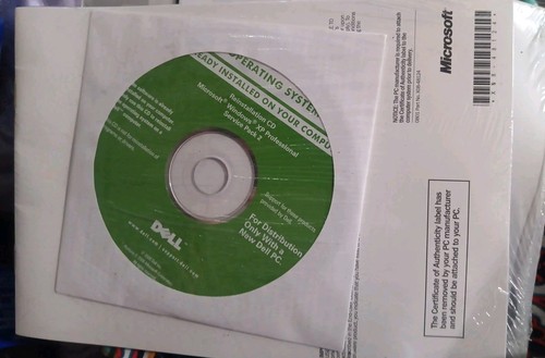 Microsoft Windows XP Professional Dell Service Pack 2 Reinstallation CD ~ SP2 - Picture 2 of 2