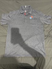 Domino's Pizza Gear Employee Work Uniform Polo Shirt Adult Mens Size Medium