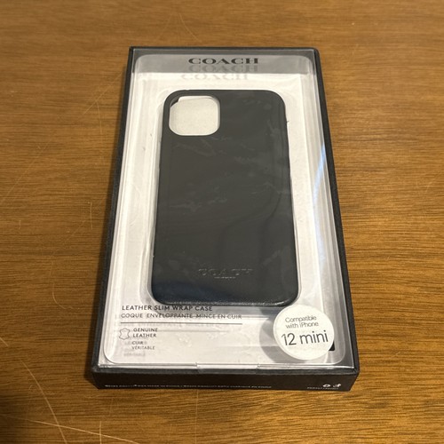 iPhone 12 Mini 5.4" Case By Coach Leather Slim Protective Case For iPhone 12 Min