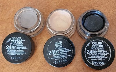 Maybelline Color Tattoo 24HR Metal Cream Gel Eyeshadow Pot Shade Choice Flawed