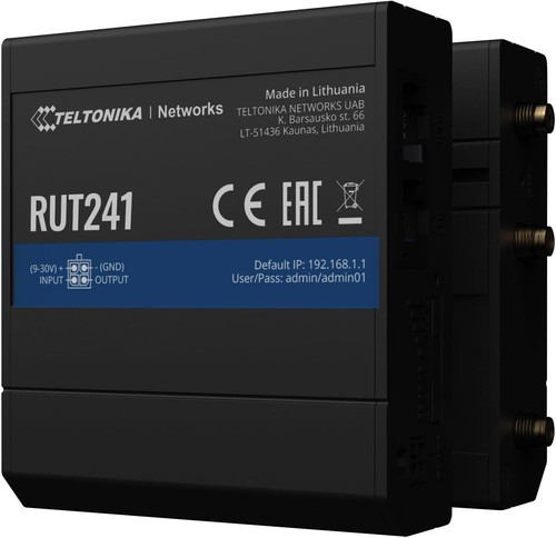 Teltonika RUT241 - Teltonika Compact cost-effective and powerful Cat4 LTE 3G/4G - Picture 2 of 10