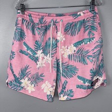Vineyard Vines Swim Trunks Men s Medium Pink Lined Floral Tropical Vacation