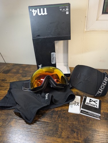 ANON Brille M4. Sonar Red Objektiv von ZEISS S3 + Ersatzglas verpackt Zubehör A5