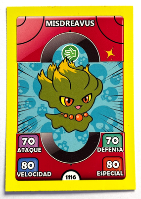 2022 POKEMON LEGENDS TCG Card #1116 MISDREAVUS Argentina Edition