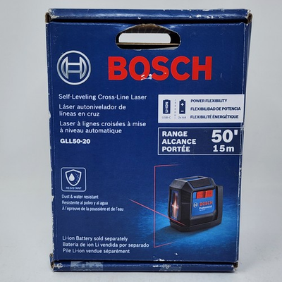 #ad Bosch GLL50 20 Professional Self Leveling Cross Line Laser Level 50ft Range Red $38.99