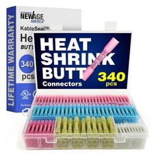 340pcs KableSeal  Heat Shrink Butt Connectors Kit - AWG 26-24,22-18,16-14,12-10