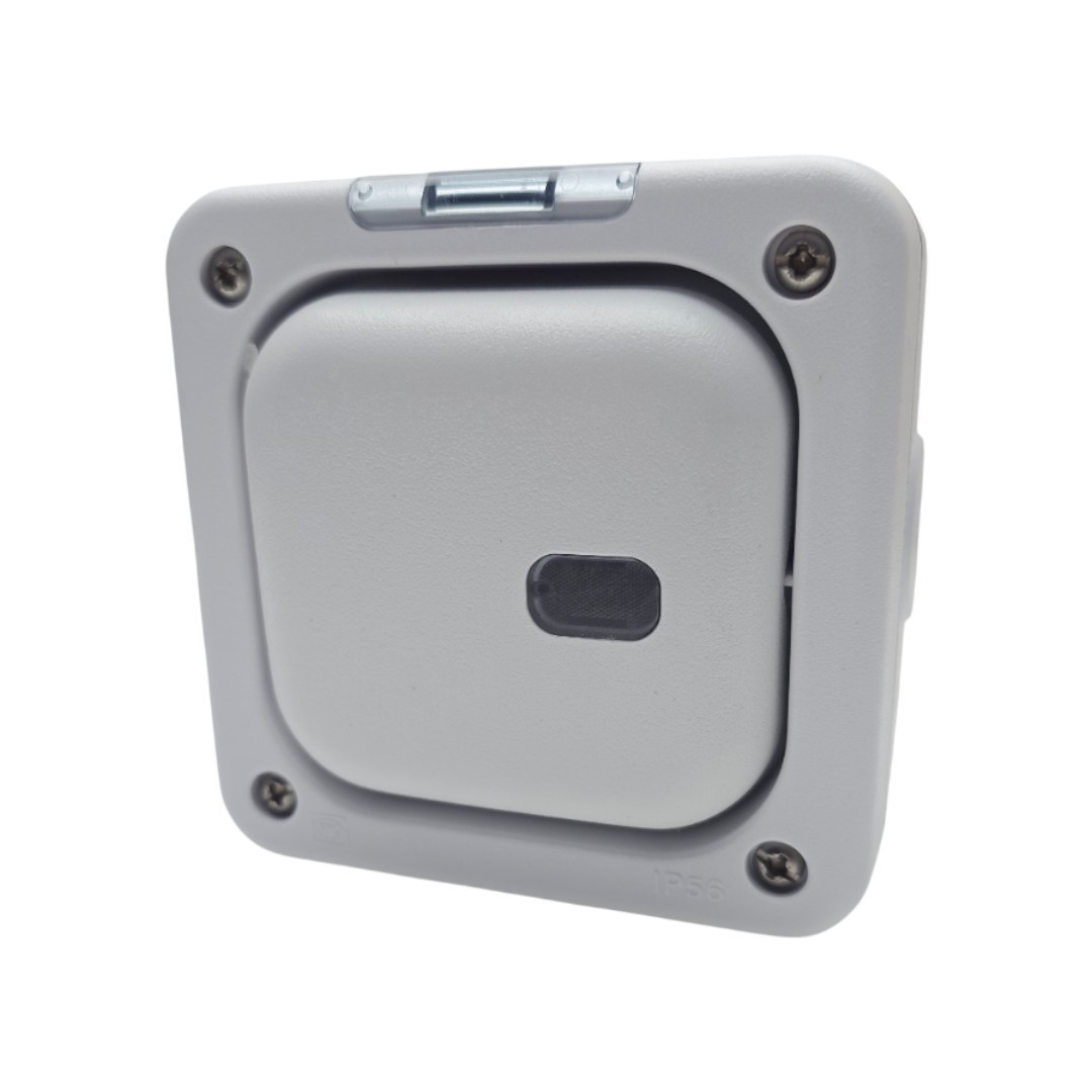 MK K56421WHI 1 Gang IP56 Masterseal Plus empty Switch/Neon Enclosure