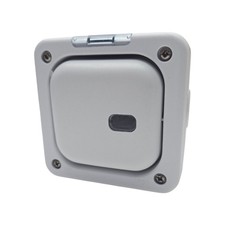 MK K56421WHI 1 Gang IP56 Masterseal Plus empty Switch/Neon Enclosure