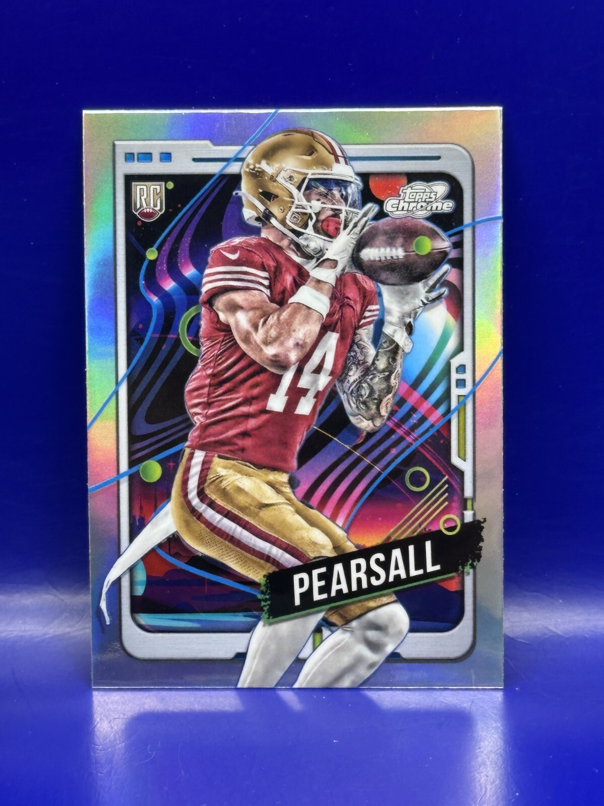 2024 Topps Chrome Cosmic Ricky Pearsall RC Refractor #182 Rookie 49ers