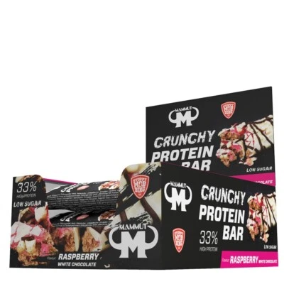 MAMMUT NUTRITION (EUR 43,33 / kg) Protein Riegel zuckerarm 12 x 45 g Eiweißriegel Mammut Bar