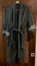 Vintage Studio 5 Robe Collection Men's Womens Gray Belted Bathrobe Made USA