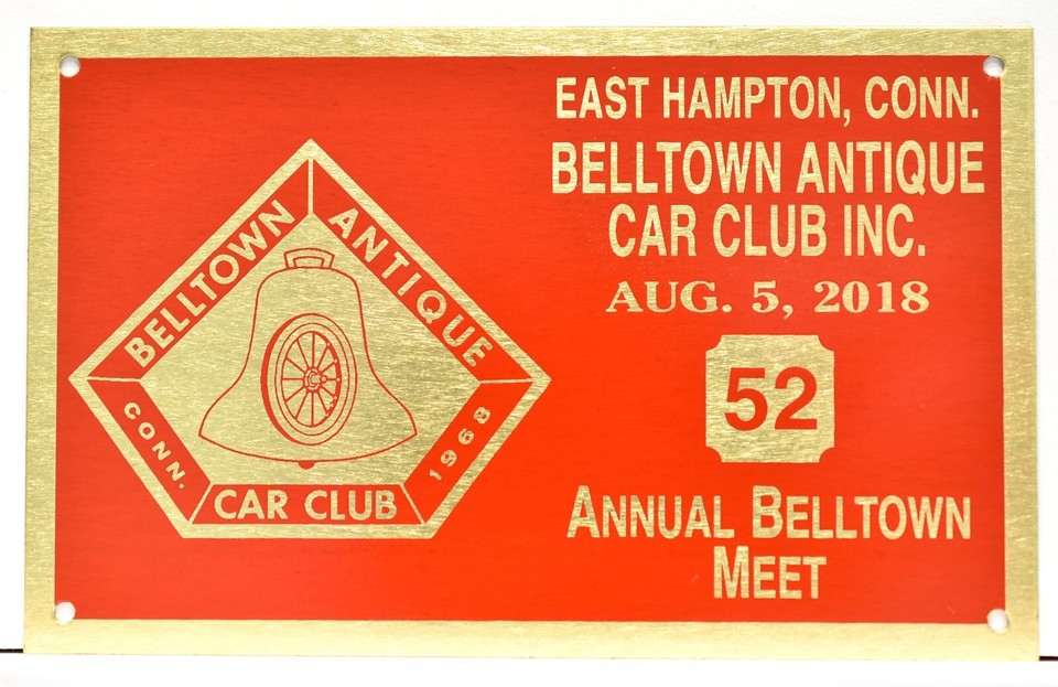 2018 Belltown Antique Car Club Meet East Hampton Connecticut Metal