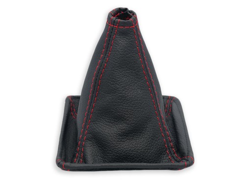 FOR TOYOTA STARLET 1985-1999 GEAR SHIFT BOOT GAITER LEATHER STITCHING RED - Picture 2 of 4