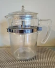 Vintage Pyrex Flameware 7826-B Glass 6 cup Stovetop Coffee Percolator