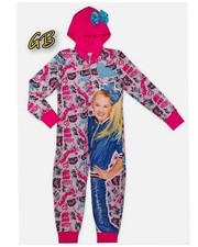 JoJo Siwa Girls Hooded One Piece Blanket Pajamas Sleeper Sizes 4/5-7/8