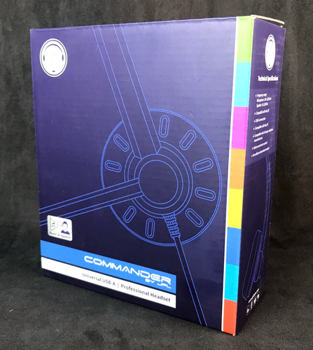 Commander JPL Universal USBA Professional Monaural Headset Noise Cancelling NEW - Picture 3 of 7