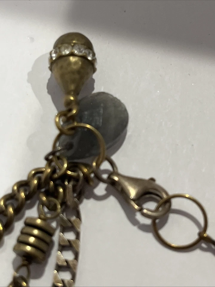 Pulsera SILPADA Retirada Jardín Fiesta 925 Plata Labradorita Pirita Concha B3215 Foto 3 de 4