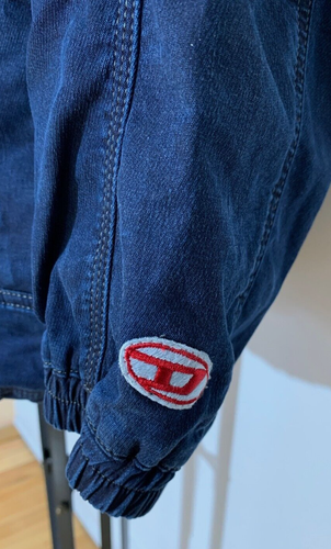 Rare DIESEL D Rodney NE Jogg Jean Denim Jacket Zipper Closure NWT Size Large - Picture 7 of 10