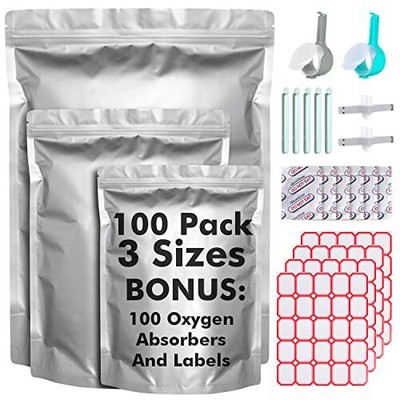 100-300cc Oxygen Absorbers for Mylar Bags in Convenient Packs of 20 100-300cc Oxygen Absorbers for Mylar Bags in Convenient Packs of 20