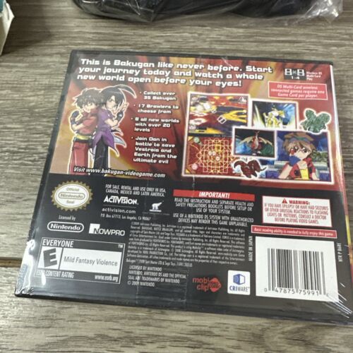 Bakugan Battle Brawlers Battle Pack Nintendo DS 2009 Open Box Sealed Game & Case - Picture 12 of 17