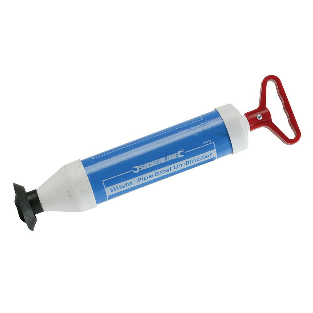 Waste Pipe Blast Unblocker for Bath, Shower, Basin, Sink Silverline MS138