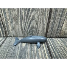 Vintage Yowie Gray Whale Figure Toy - 2" - Made In China