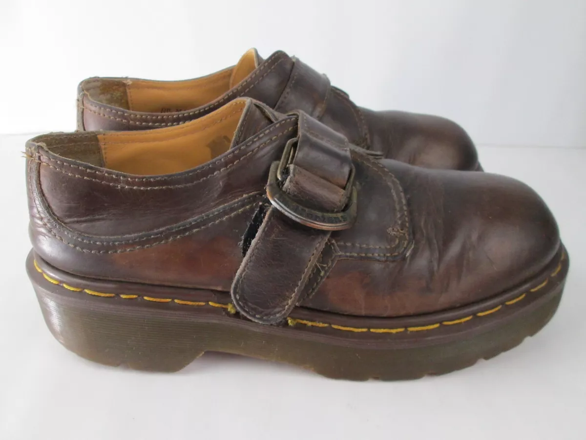 Dr martens hotsell buckle shoes