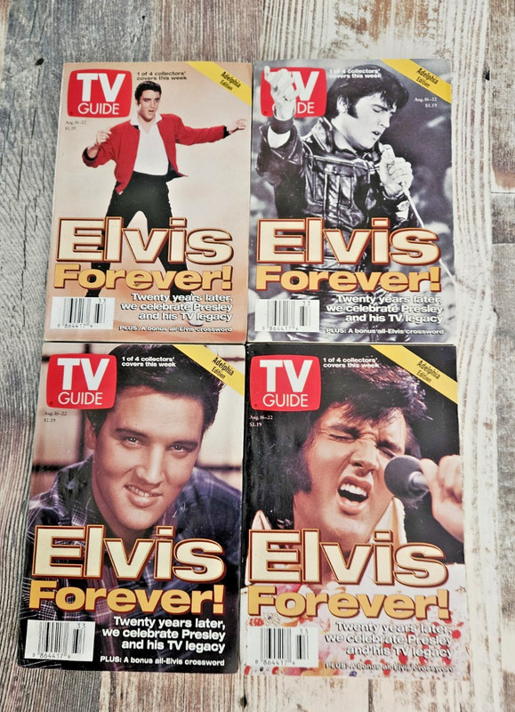 Elvis Presley TV Guide Collector’s Edition August 16-22, 1997 - Set of 4