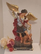 Archangel Saint Michael Statue 16" (h)  - resin (material), indoor use