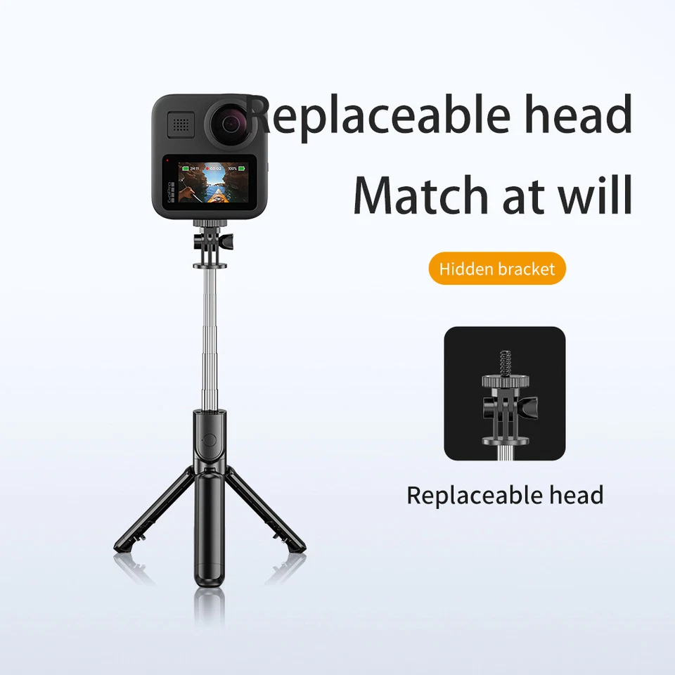 Portable 26-inch wireless remote control selfie stick tripod phone stand - Image 2 of 4