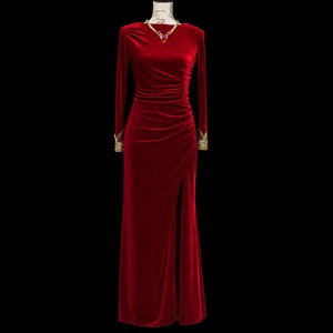 badgley mischka velvet dress