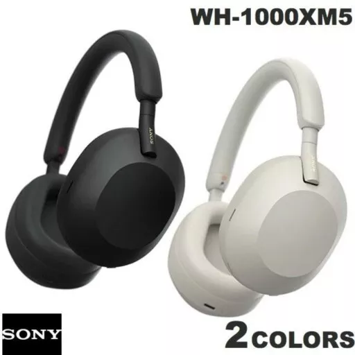 Sony WHXM5 Wireless Headphones   Black, Silver Unopened