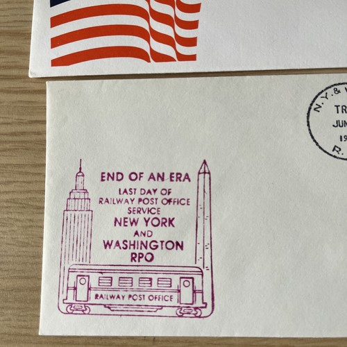 US 1977 Last Day Of Railway PO Covers (3) - NY & Washington RPO. - Picture 4 of 7