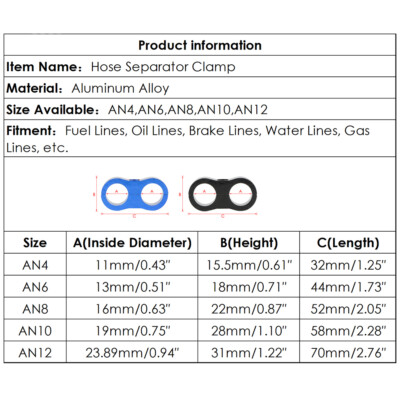 EVIL ENERGY Hose Separator Clamp, Fuel Line Mounting Clamp - View #7