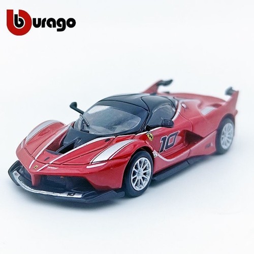 ED Bburago 1:64 Red FXXK #10 Racing Sports Model Diecast Collect Car - 第 1/6 張圖片