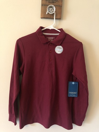 NWT Cherokee Boys Polo Shirt Long 