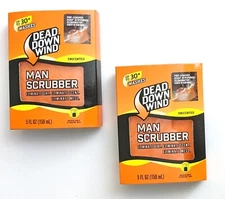 Dead Down Wind Man Scrubber Removes Scent before Hunting 2 pack