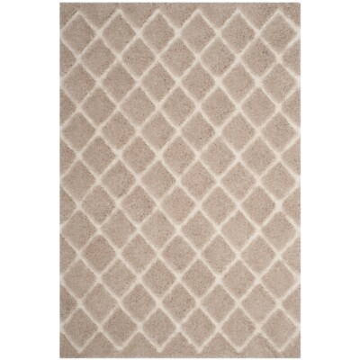 SAFAVIEH Adriana Shag Collection ARG780D Beige / Cream Rug