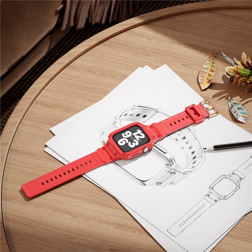 Rubber TPU Sport Band Strap +Shockproof Case for Apple Watch Series 10 42mm 46mm - Picture 21 of 41