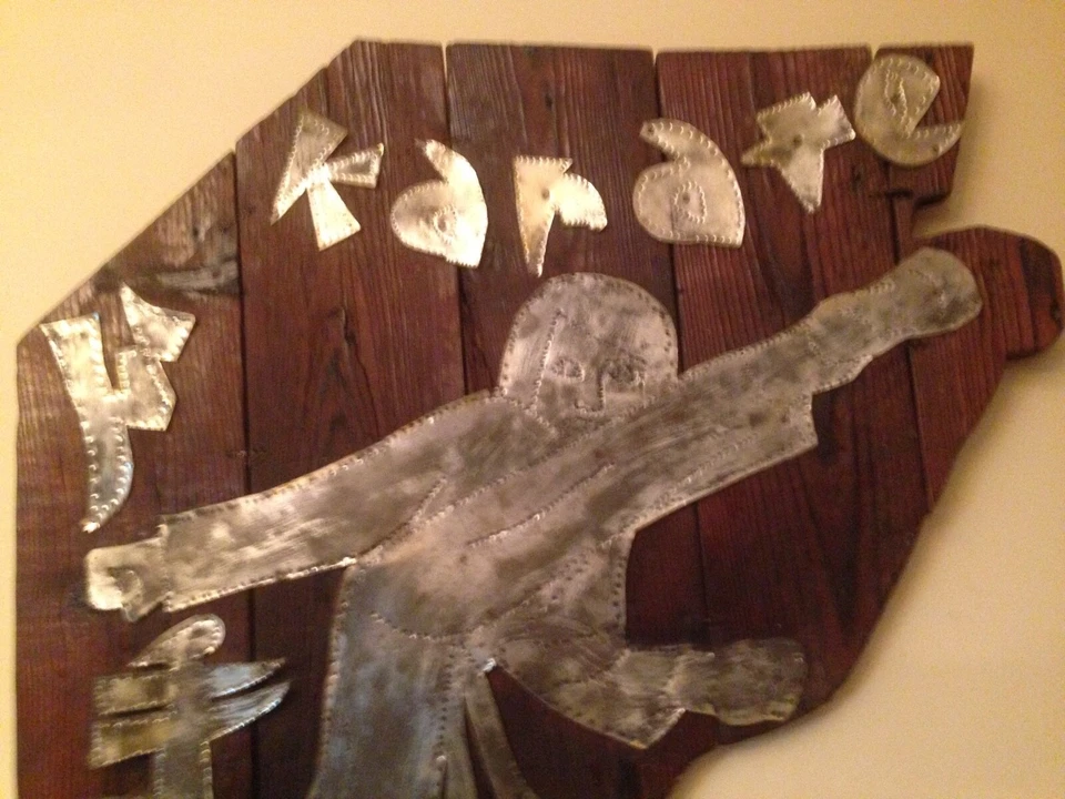 Antigua decoración de pared Karate Dojo artes luchador inspirador espíritu libre combate mortal Foto 2 de 4