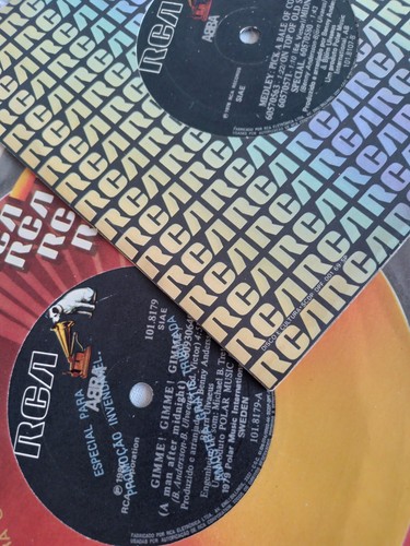 Lot 2x ABBA 7" ORIGINAL BRAZILIAN PRESSING VINYL 7" / GIMME GIMME - SUMMER NIGHT - Picture 4 of 4