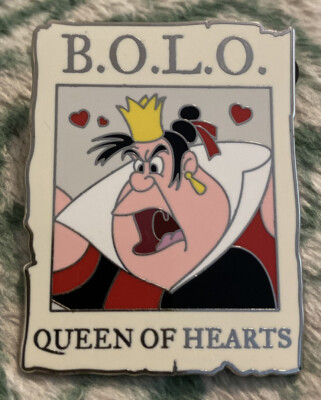 Disney Cast Exclusive Queen Of Hearts Pin BOLO Be on the Look Out