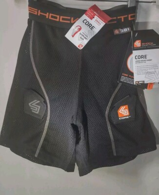 Shock Doctor KID'S Loose Hockey Short with BioFlex Cup -Boys Hockey Jock  SMALL 